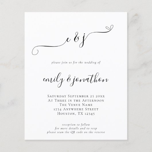 Initialzündungen Skript QR Code Hochzeitseinladung (Vorderseite)