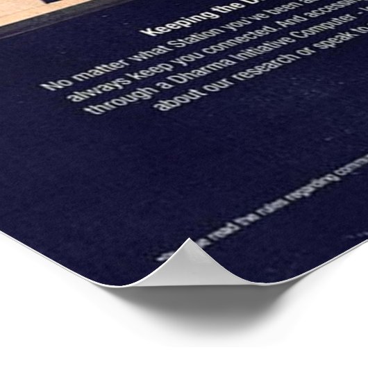 Initiative Lost Dharma Poster (Ecke)