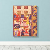 Initiatstanz aus einem Gedichtbuch Leinwanddruck (Insitu (Holzboden))