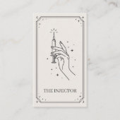 Injector Elfenbein Celestial Tarot QR Layout Visitenkarte (Vorderseite)