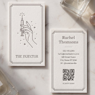 Injector Elfenbein Celestial Tarot QR Layout Visitenkarte