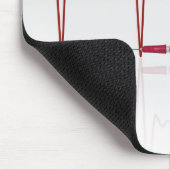 Injektion mit rotem Herzen Mousepad (Ecke)