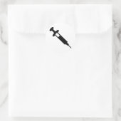 Injektion Runder Aufkleber (Tasche)