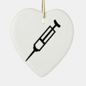 Injektionsspritze Keramik Ornament (Rechts)