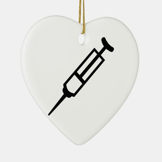 Injektionsspritze Keramik Ornament (Rechts)