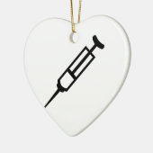 Injektionsspritze Keramik Ornament (Links)