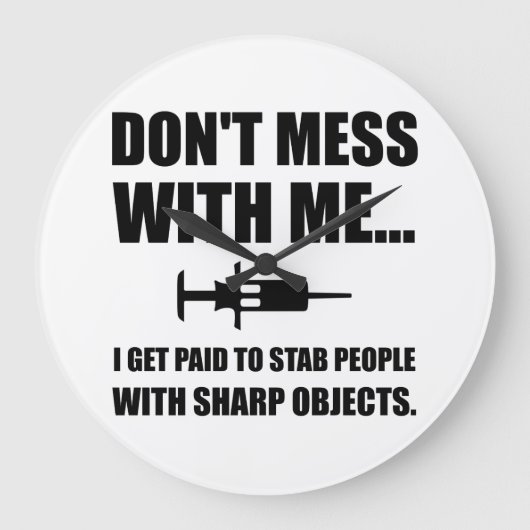 Injektionssuspension Große Wanduhr (Vorderseite)