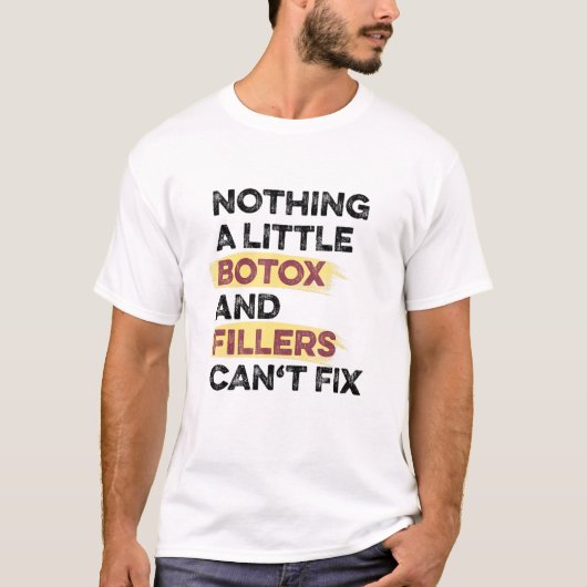 Injektor für Botox und Fillen mit ästhetischer Nur T-Shirt (Vorderseite)