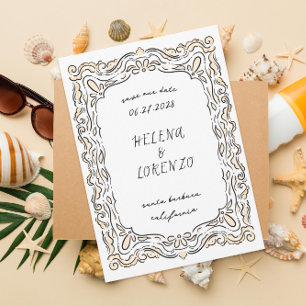 Injektor und Gezeichnet Tintenpatronen Save The Date