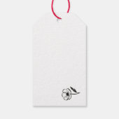 Ink Anemone Minimalist Flower Brushstroke Art on Geschenkanhänger (Rückseite)