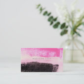 Ink Art Modern Vibranly Hot Pink Schwarz Termin (Stehend Vorderseite)