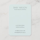 Ink Blue Navy Pine Woods Mountain Earring Display Visitenkarte (Rückseite)