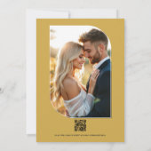 Ink Blue, Slate Green & Winter Sand Wedding Einladung (Rückseite)