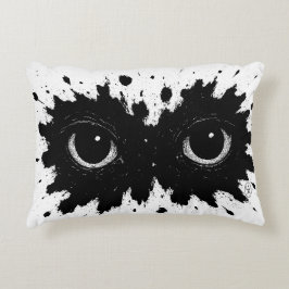 Ink‑Born Owl — Nocturnal Splatter Sigil Cushion Dekokissen