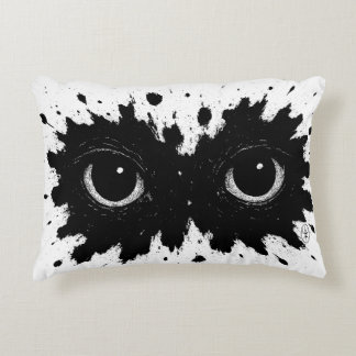 Ink‑Born Owl — Nocturnal Splatter Sigil Cushion Dekokissen