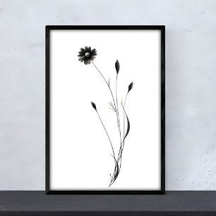 Ink Daisy Art - faszinierende Blumendesigns Poster