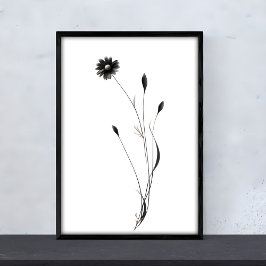 Ink Daisy Art - faszinierende Blumendesigns Poster