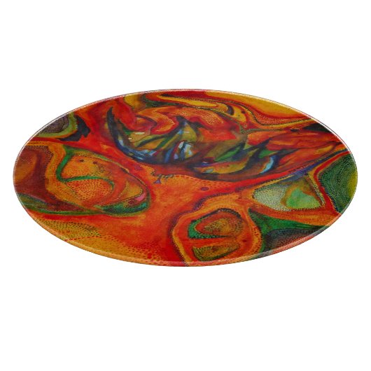 Ink flower schneidebrett (Ecke)