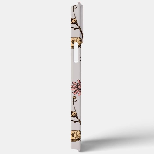 Ink Gezeichnet Daisy iPhone Case (Rückseite / Rechts)