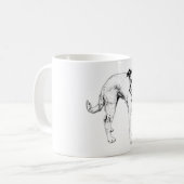 Ink Gezeichnet Terrier Mix Coffee Tasse (Vorderseite Links)
