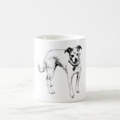 Ink Gezeichnet Terrier Mix Coffee Tasse (Mittel)