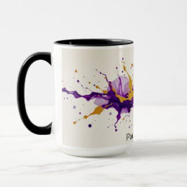 Ink & Gold Dance Abstract Modern Coffee Tasse