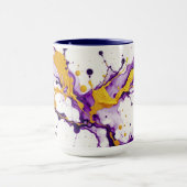 Ink & Gold Dance Fluid Motion Aesthetic Tasse (Zentrum)