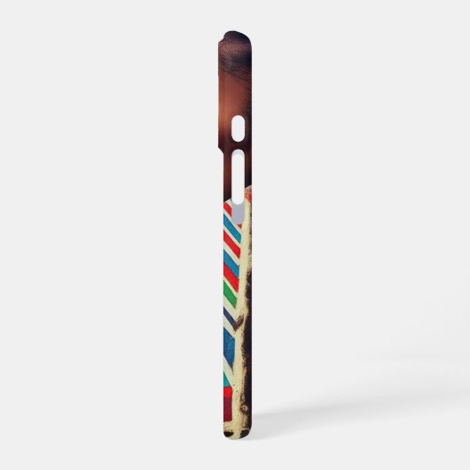 Ink Grace: African Muse Case iPhone 16 Hülle (Linke Seite)