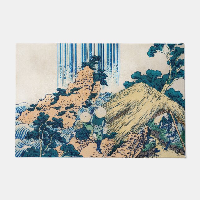 Ink Graphics Asian Gardens Landschaft Doormat Fußmatte (Vorderseite)