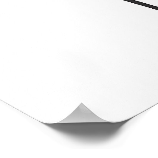 Ink Gray Wolf Portrait Poster (Ecke)