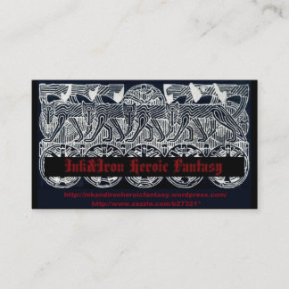 Ink&Iron heroische Fantasie-Visitenkarte Visitenkarte