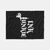 Ink Junkie Tattoo Artist Machine Fleecedecke (Vorderseite (Horizontal))