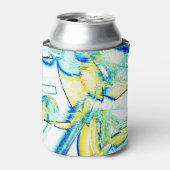 Ink lief in mehr als einer Richtung? Gelb, cyan... Dosenkühler (Kanne Vorderseite)