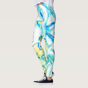 Ink lief in mehr als einer Richtung? Gelb, cyan... Leggings