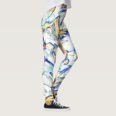 Ink lief in mehr als einer Richtung? Orange, blau Leggings (Rechts)