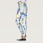Ink lief in mehr als einer Richtung? Orange, blau Leggings (Links)