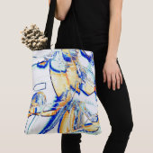 Ink lief in mehr als einer Richtung? Orange, blau Tasche (Von Nahem)