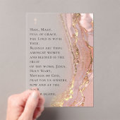 ink marble Hail Mary prayer Acryleinladungen (Insitu (Handheld))