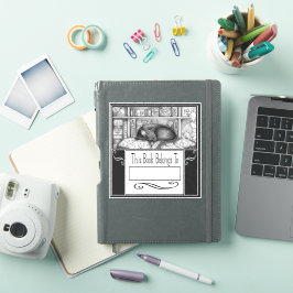 INK Ministerin Lenore, Bibliothekskatzen-Buchzeich Aufkleber