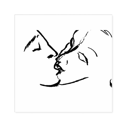 Ink Pad Kiss Gummistempel (Prägung)
