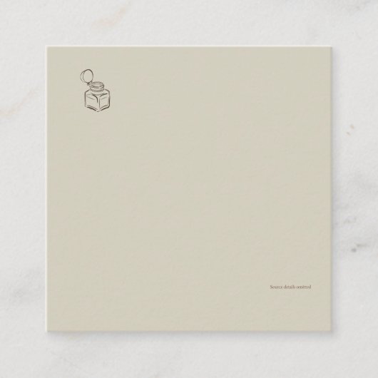 Ink Pot-Forgotten Archive- Minimalist  Begleitkarte (Vorderseite)