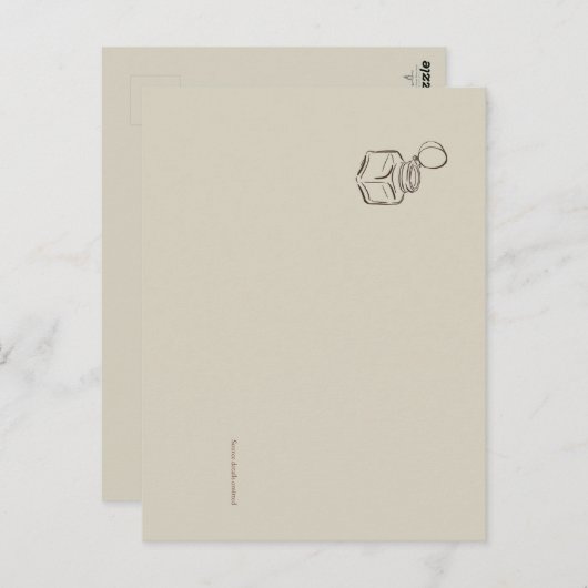 Ink pot- Forgotten Archive- Minimalist Postkarte (Vorne/Hinten)