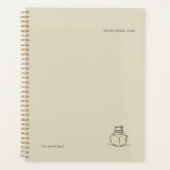 Ink Pot Minimalist Book Lover Planner Planer (Vorderseite)