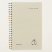 Ink Pot Minimalist Book Lover planner Planer (Vorderseite)