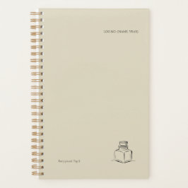 Ink Pot Minimalist Book Lover planner Planer