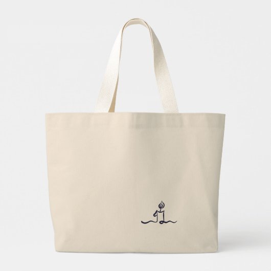 Ink Pot- Minimalist Book Lover- Tote Bag Jumbo Stoffbeutel (Rückseite)