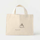Ink Pot- Minimalist Book Lover- Tote Bag Mini Stoffbeutel (Vorne)