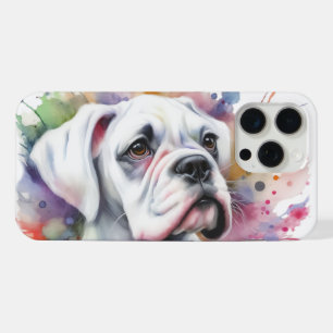 Ink Spattered Boxer Dog Joy iPhone 15 Pro Max Hülle