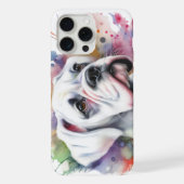 Ink Spattered Boxer Dog Joy iPhone Hülle (Rückseite)