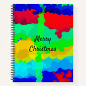Ink Splash Abstrakt Frohe Weihnachtsgeschenke Gefa Notizblock (Vorderseite)